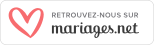 Retrouvez-nous sur Mariages.net