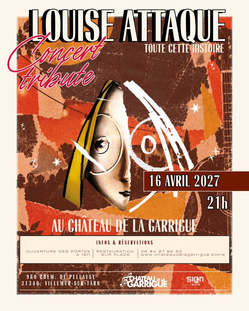 AFFICHE TRIBUTE LOUISE ATTAQUE