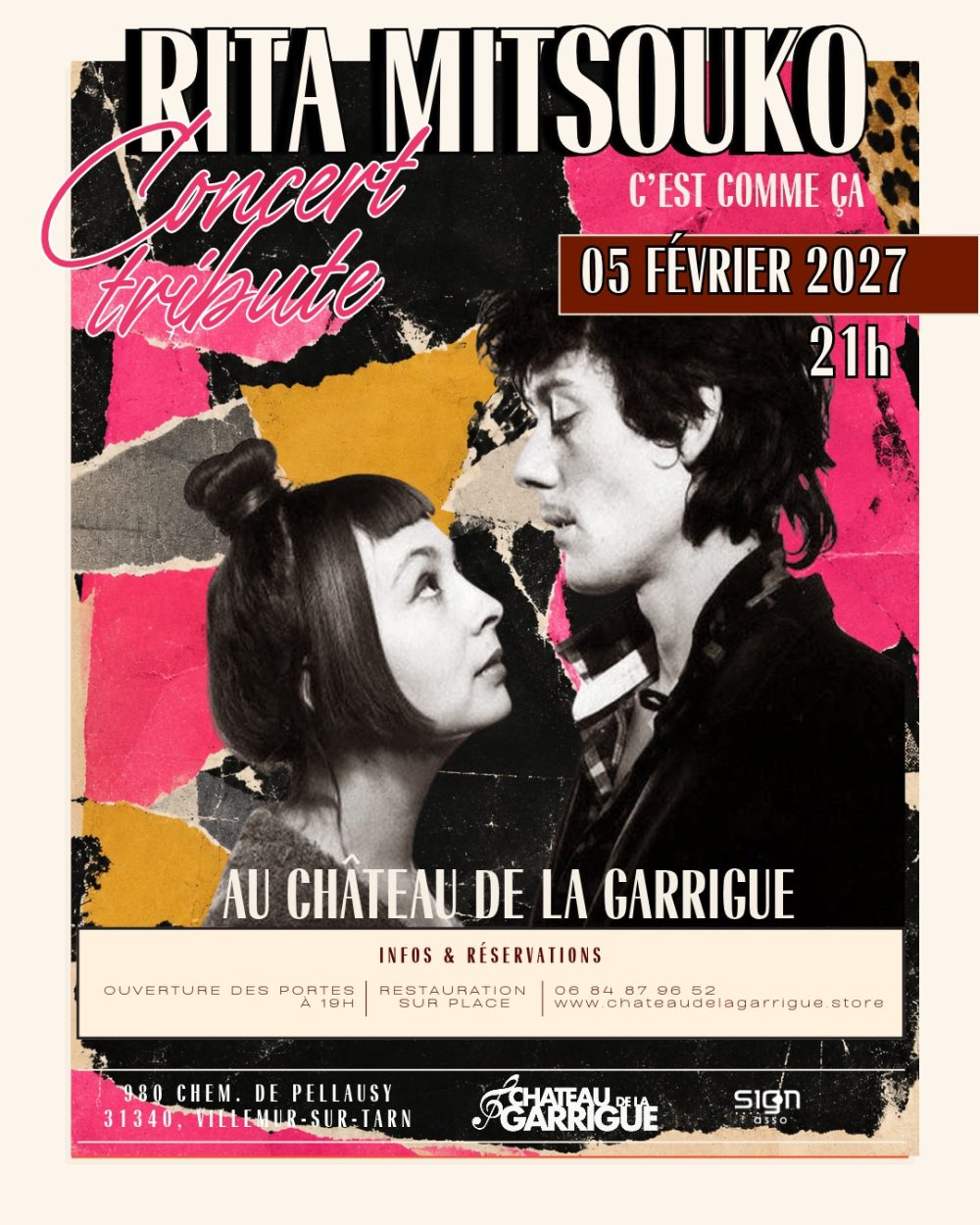 AFFICHE TRIBUTE RITA MITSOUKO