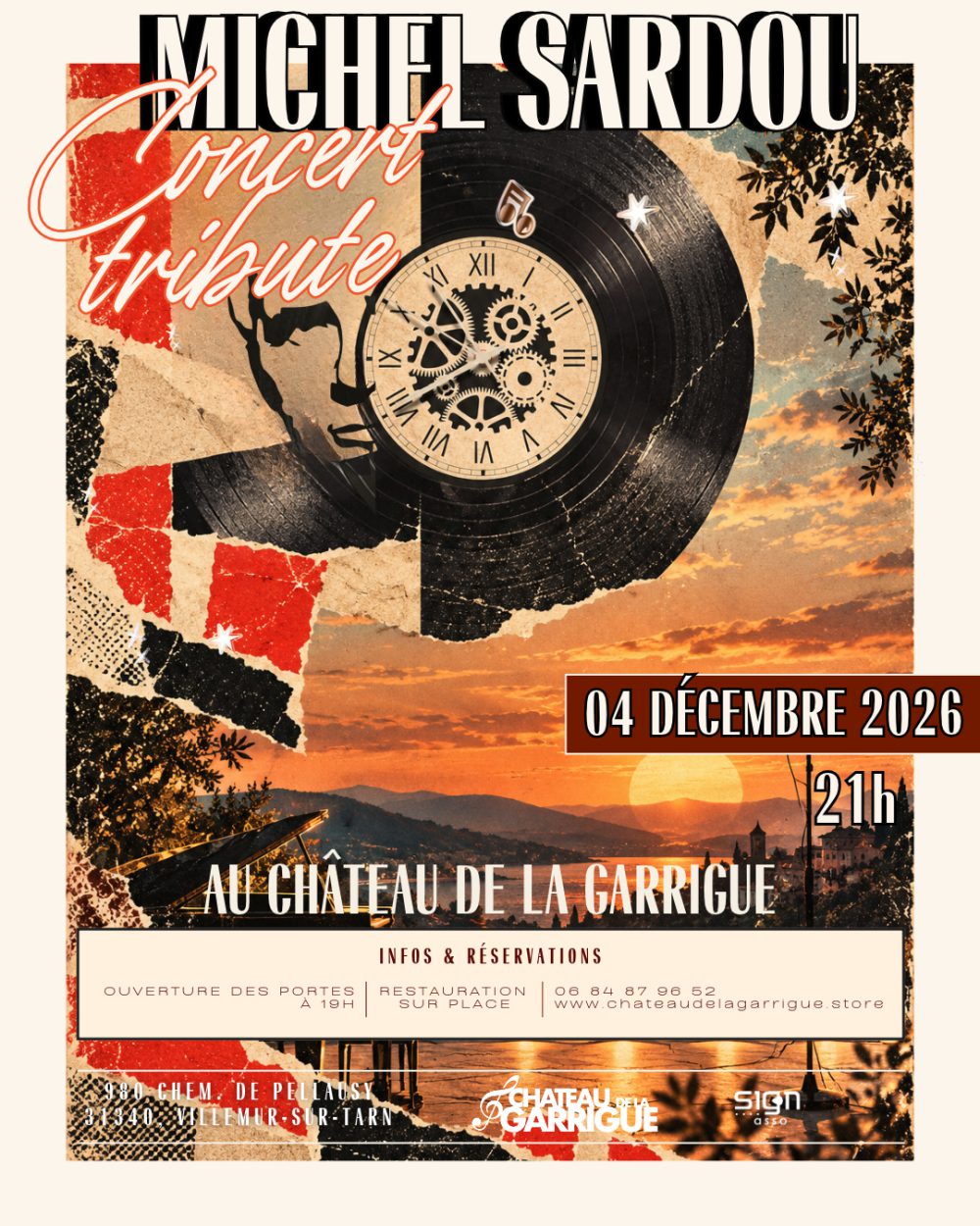 Affiche de l'animation Tribute Michel Sardou