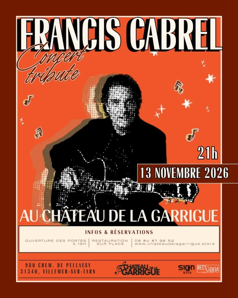 Affiche de l'animation Tribute Francis Cabrel