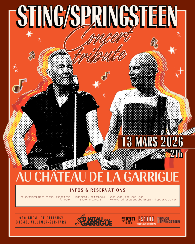 concert tribute Sting Springsteen au Château de la Garrigue