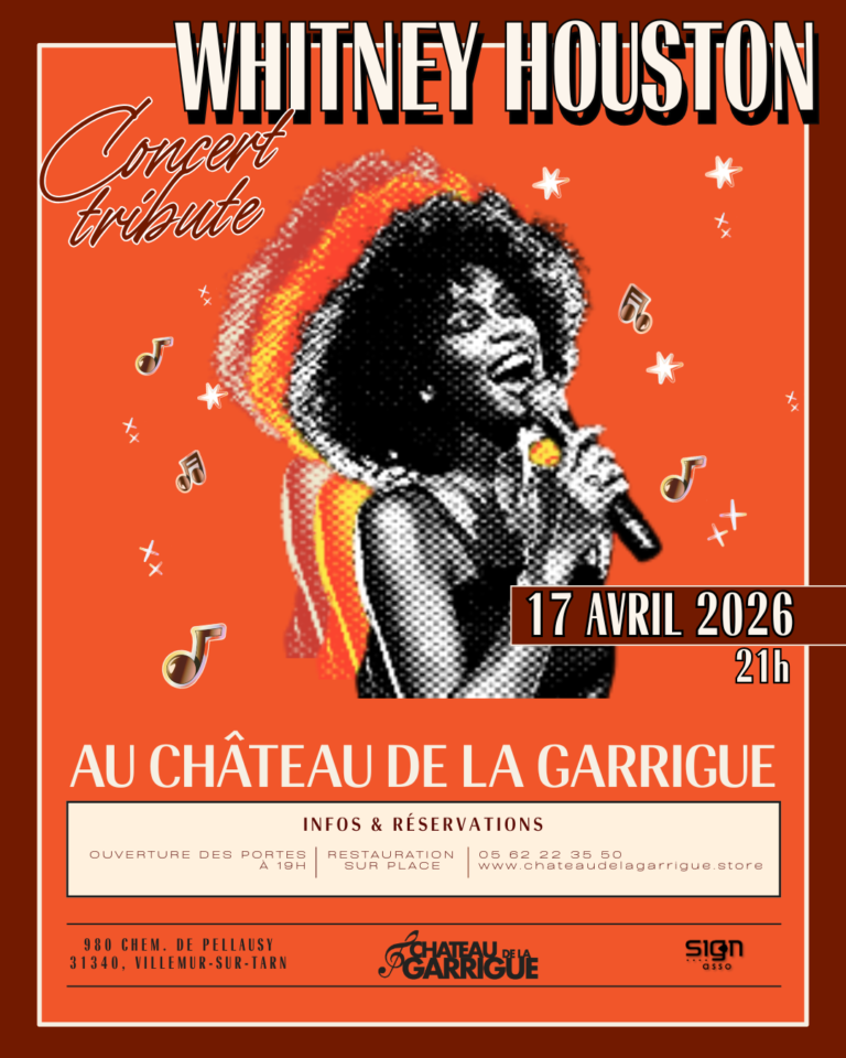 concert tribute whitney houston au Château de la Garrigue